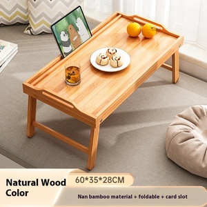 Màu Đỏ Rắn Gỗ Có Thể Gập Lại Phòng Ngủ Ban Công Giường Máy Tính Bàn - Product Image 6