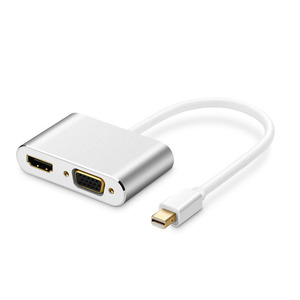 适用于Mac 4K 1080P的迷你显示端口<span class=keywords><strong>DP</strong></span>迅雷至HDMl VGA适配器