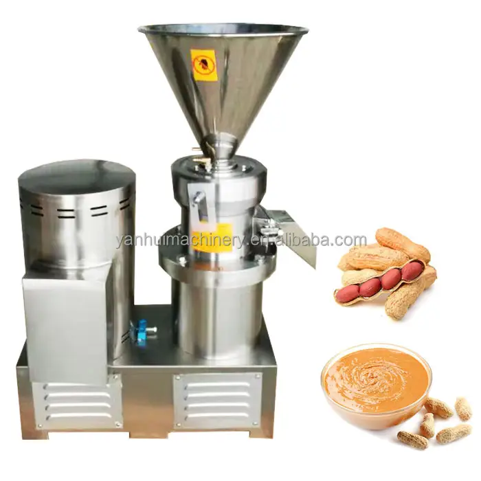 Máquina para hacer pasta de mermelada de salida de fábrica/Molino coloidal para soja/molino coloidal vertical Mantequilla de sésamo