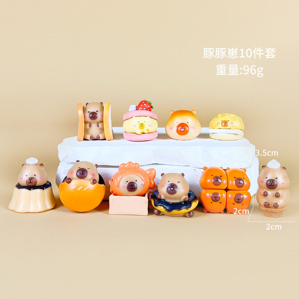 Set de 10 piezas para hornear capibara - En bolsa