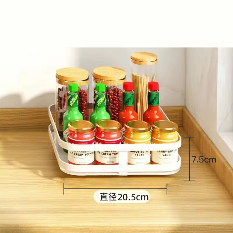 Single tray white round type (360 degree rotatable) steady