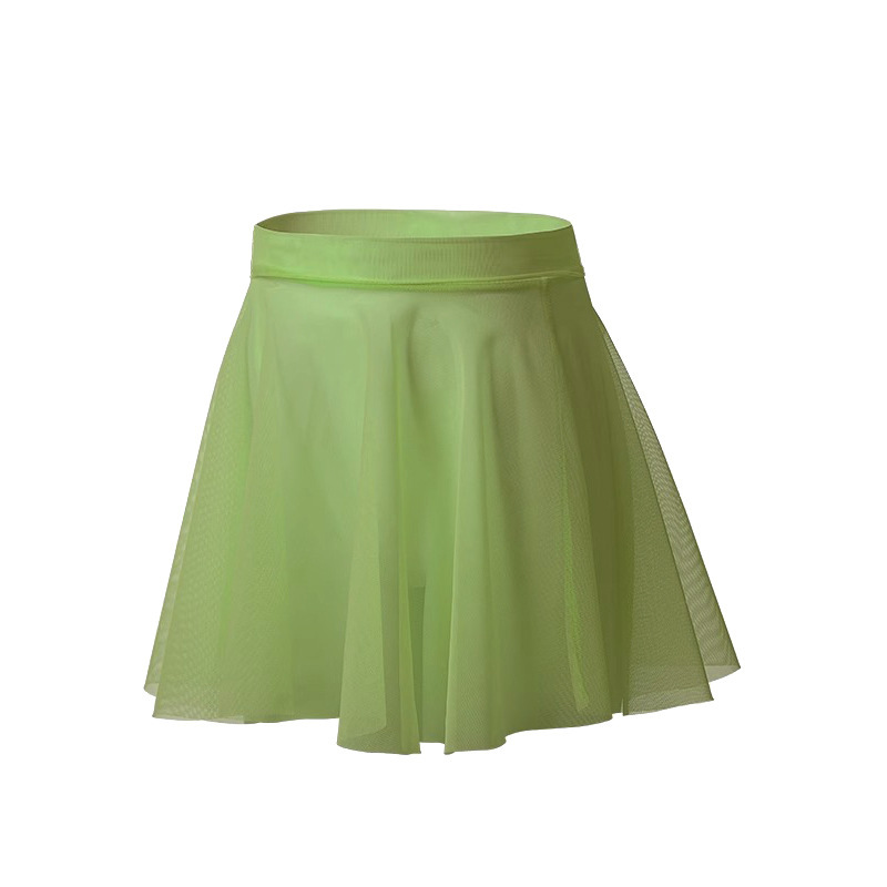 Jupe en maille vert avocat
