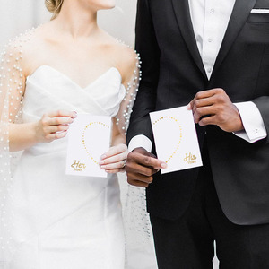 2 His and Her Promise <strong>Vow</strong> <strong>Books</strong> for Wedding, Soft Cover <strong>Vow</strong> <strong>Book</strong> <strong>Vow</strong>-<strong>book</strong> Custom Gold Foil Lettering Journal Notebook