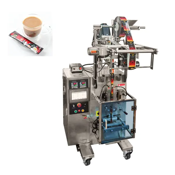 Petite machine verticale de remplissage pour lait, café, épices, poudre, appareil d'emballage, ml