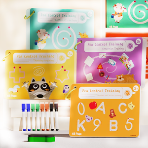 Tracing Workbook for Kids, Learn to Write <strong>Patterns</strong>, Lines, Shapes to Practice Pen Control, Educational Learning <strong>Book</strong> - Product Image 1
