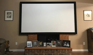 110'' 16:9 4K HD <strong>Projection</strong> <strong>Screen</strong> <strong>Fixed</strong> <strong>Frame</strong> <strong>Screen</strong> Home Cinema Good Quality and Low Price Projector <strong>Screen</strong>