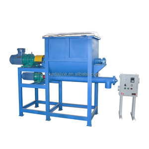 Misturador de pó seco misturador horizontal cimento fita liquidificador com parafuso extrusão