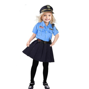 Kostum Cosplay anak polisi, kostum Cosplay polisi untuk permainan peran polisi Halloween, Set kostum polisi anak-anak - Product Image 3