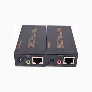 厂家直销VGA扩展器100M Cat5e/6-568B网络电缆发送器接收器适配器 - Product Image 4