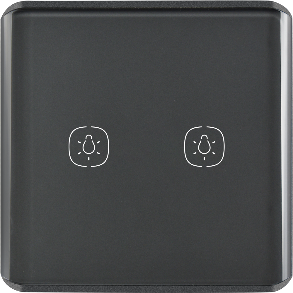 2gang Lighting switch-Grey