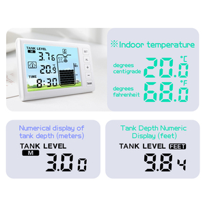 Controlador ultrasónico automático Medidor de tanque de nivel de agua Indicador Sensor de hombre para instrumentos de medición de nivel de medición - Product Image 3