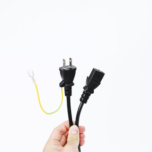 18 AWG 1FT 3FT 5FT米国日本プラググランドラインAC電源コード付きケーブル日本USAプラグパワーケーブル米国エクステンションACケーブル