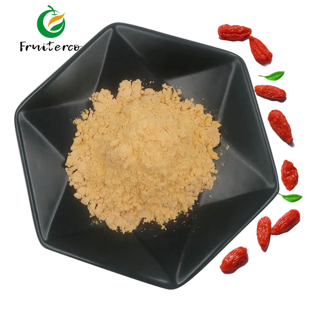 Polvere di succo di Goji biologica naturale polvere di estratto di bacche di Goji di Wolfberry Lycium barum cinese