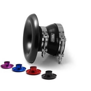 EPMAN Universal Racing Intake Inlet Velocity Stack 3&quot; Short Cold Air Compressor <strong>Turbo</strong> Horn Kit EP-BOV1009DDLB