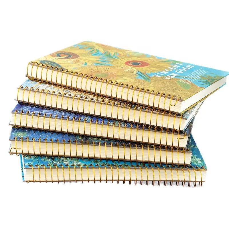 Vente en gros de papier spirale B6 personnalisé pour enfants adulte dessin coloriage impression livre carnet de croquis Journal