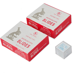 Uso de laboratorio Microscopio esmerilado Portaobjetos de vidrio Laboratorio médico Portaobjetos de microscopio desechable - Product Image 1