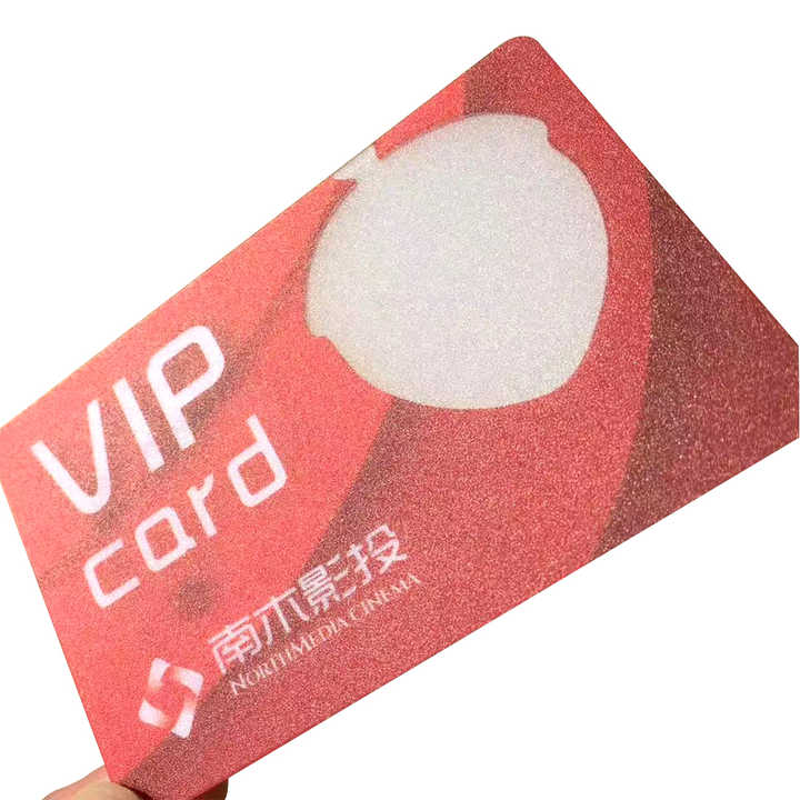Kartu Bisnis PVC transparan kartu keanggotaan loyalitas VIP Chip cerdas kustom profesional