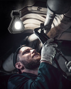 Móc Khóa Mini Đèn Pin Cob Từ Tính Sạc Được Đèn Pin Sạc Hình Tam Giác Với Giá Đỡ Gấp Dụng Cụ Mở Nắp Chai - Product Image 5