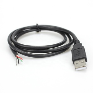2.0 USB แบบกำหนดเอง-สายเคเบิลตัวผู้กับสายไฟเปลือยสายเคเบิลข้อมูลแบบหุ้มฉนวนสำหรับกล้องเครื่องพิมพ์คอมพิวเตอร์ - Product Image 5