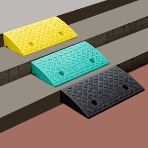 Taşınabilir hafif plastik frenlemek rampalar ağır plastik eşik rampa kiti Driveway için Set, yükleme haznesi, kaldırım - Product Image 1
