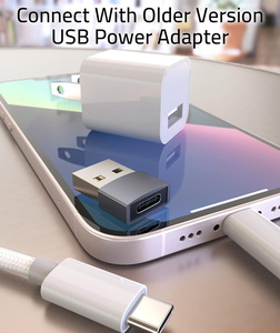 适用于iphone 12 13 14 15转换器的USB至USB C适配器C型母至公充电器电缆转换器 - Product Image 4