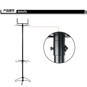 Espositore RUIMEI per negozio al dettaglio espositore Spinner a 2 livelli scaffali di stoccaggio rotanti con ganci per negozio - Product Image 5