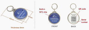 Customized Printed 13.56Mhz Ntag213 NFC Dog ID Tag QR <strong>Code</strong> for Pet Tracking - Product Image 3