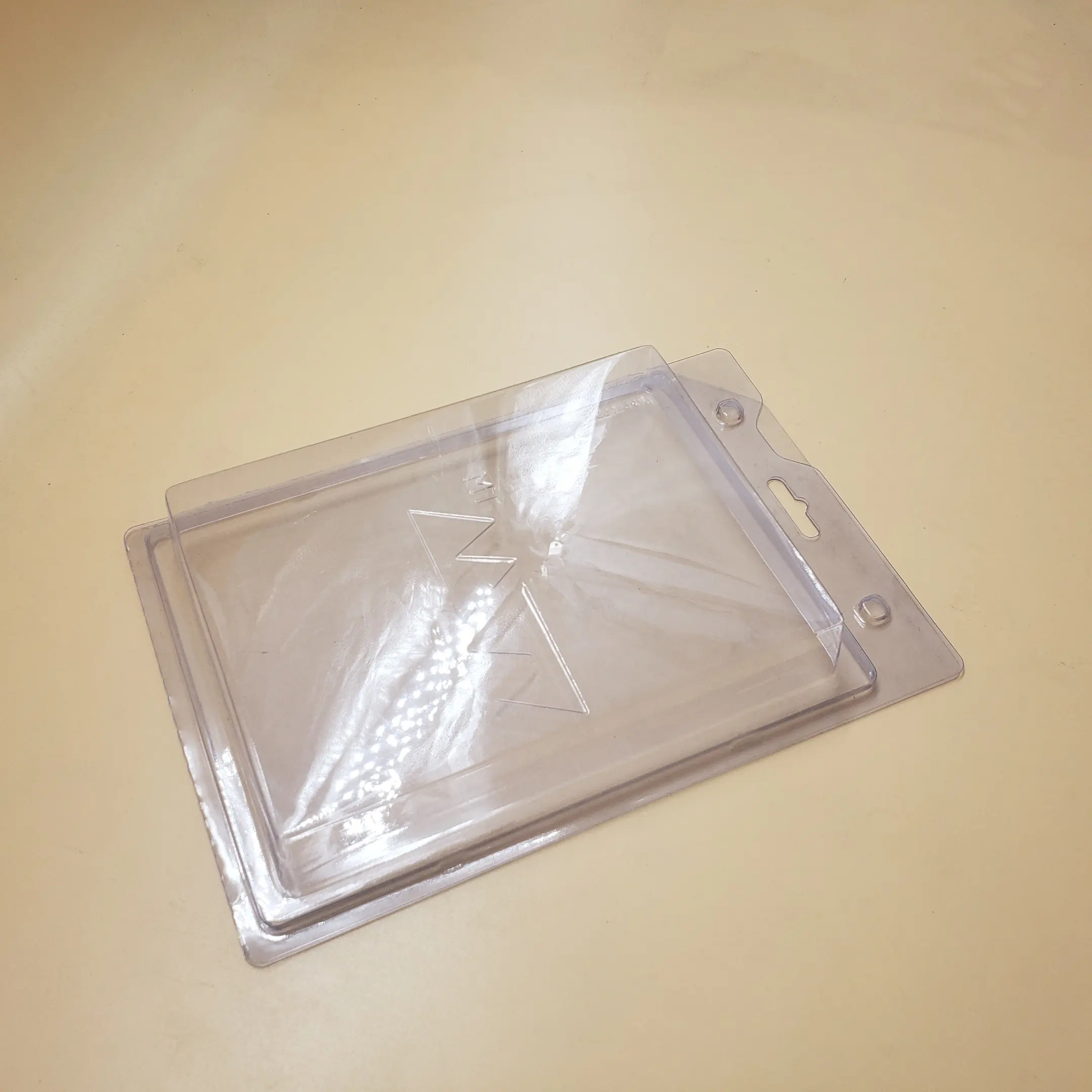 名刺透明餌包装透明長方形カスタムブリスタークラムシェル包装トレイ