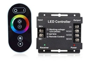 LED RGB контроллер РФ беспроводной 12-24V Полный сенсорный затемнения Диммер контроллер для RGB модуль полосы света