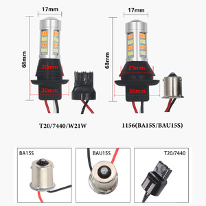 Error Free Canbus Dual Colors Bulb Car DRL <strong>Led</strong> Light 2835 42smd 7440 <strong>Led</strong> BA15S BAU15S <strong>Led</strong> 1156 Drl Turn Signal Light - Product Image 2
