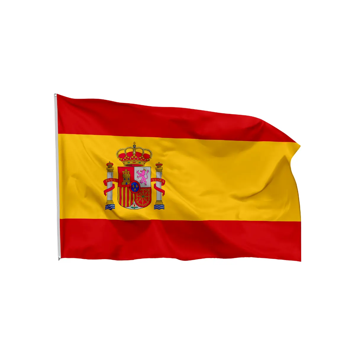 للبيع بالجملة حسب الطلب ، علم إسبانا إسباني إسباني قطري بسعر رخيص 3x5ft