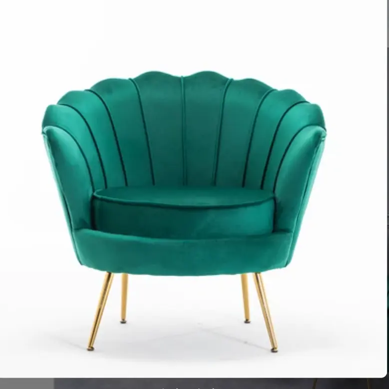 Muestra gratis al por mayor 2024 Salón de diseño moderno Muebles de terciopelo de lujo Sillones