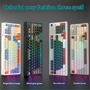 מכירות ישיר במפעל pansen k97 rgb אורות עיצוב קווית מקלדת למחשב/מחשב נייד/גיימר