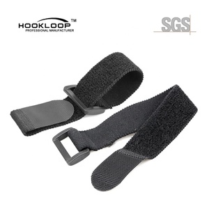 Tamaño personalizado, la mejor correa elástica de gancho y lazo, gancho y correa de lazo de nailon adhesivo, banda elástica de gancho flexible con hebilla - Product Image 4