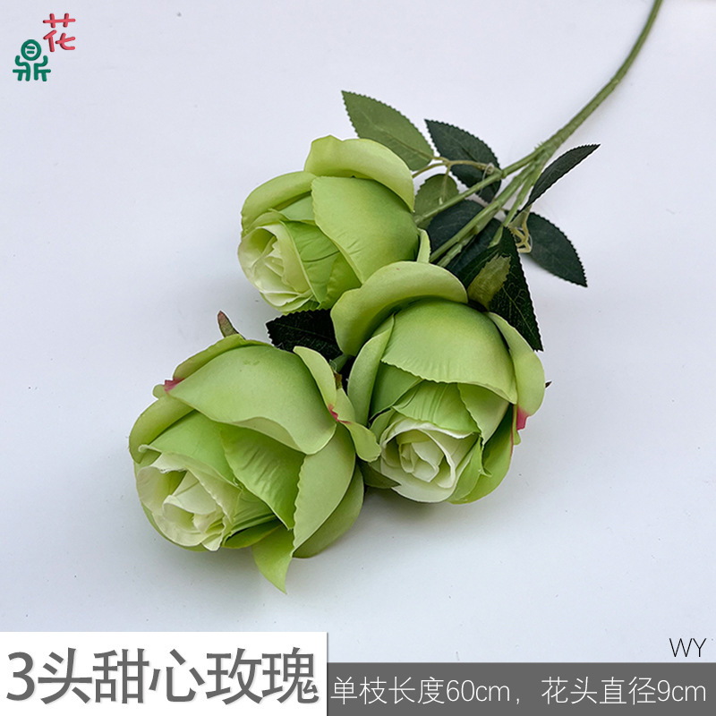 3 roses chérie WY vert