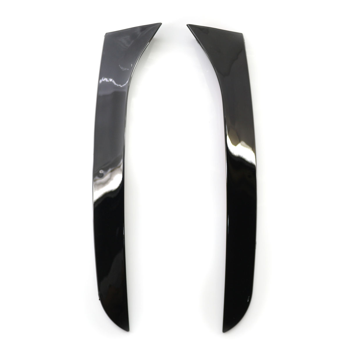 A pair of glossy black ones