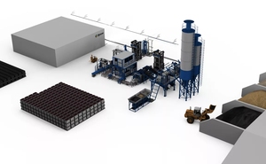 Máquina de fabricación de bloques de enclavamiento automático de alta eficiencia, máquina de pavimento de ladrillos de cemento, a la hora de hacer bloques - Product Image 2