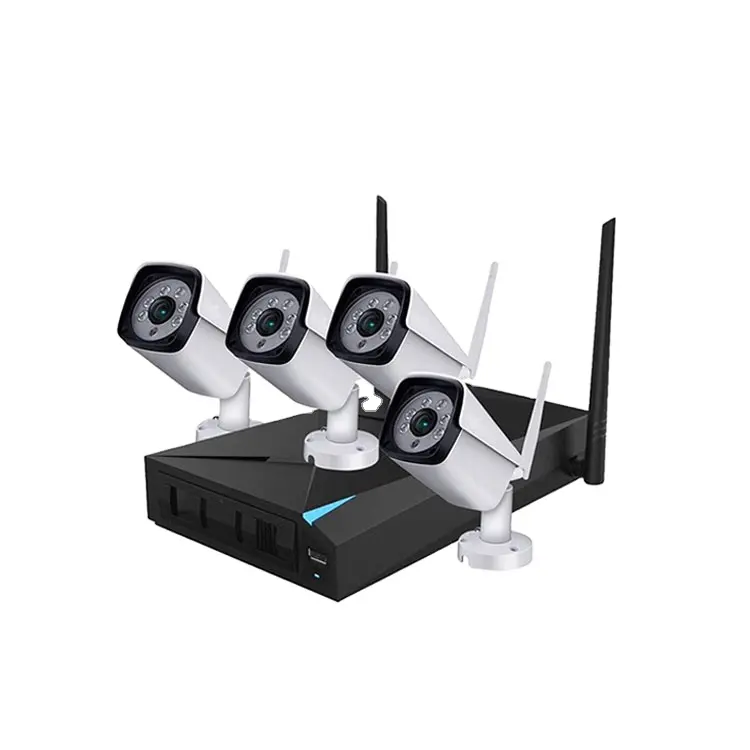 4CH Wifi Nvr Kit CCTV Sistemi di Sicurezza 720P Wireless IP di Sostegno Della Macchina Fotografica APP di Controllo A Distanza