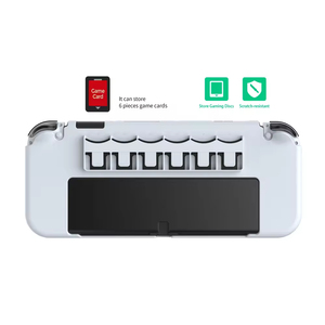 Nintendo SwitchOLEDコンソール用NSOLED保護カバーケース用TNS-1141クリスタル統合カードスロット保護シェル - Product Image 3