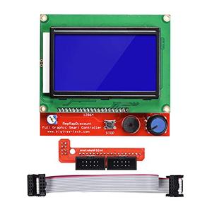 Reprap Smart Controller 12864 LCD-Display mit Karte für 3D-Drucker RAMPS 1.4/Mendel/Prusa /Arduino-kompatibles 128x64 Blue LCD