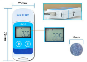 Elitech-Registrador de datos de temperatura mini USB, Registrador de temperatura de plástico con sensor NTC personalizable OEM - Product Image 5
