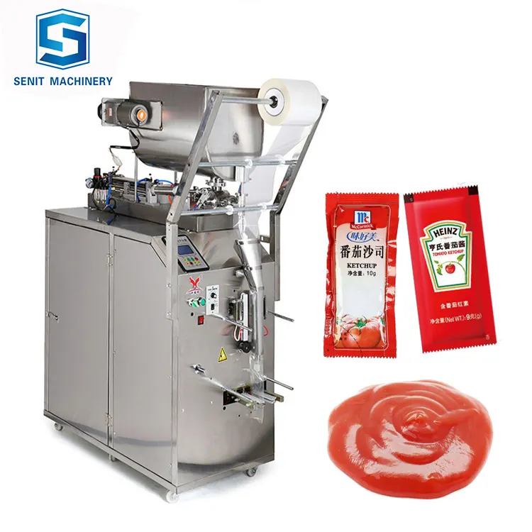 Máquina automática de embalaje para salsa de tomate, salsa de pimienta, salsa pequeña