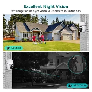 2MP A7 1080P Câmera PTZ Wi-fi Câmera Câmera com Detecção de Movimento de Visão Noturna Home <span class=keywords><strong>Security</strong></span> 2-Way Áudio 2.4GHZ VI365 App