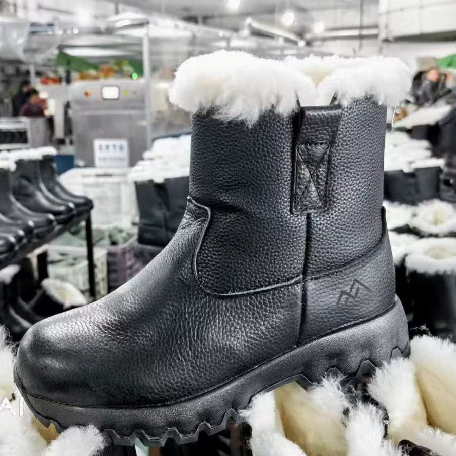 QD-21007 Black Snow Boots