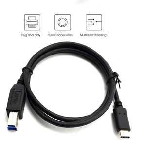สายเครื่องพิมพ์3.0 5Gbps ความเร็วสูง USB-C กับ USB B ประเภทสำหรับเครื่องพิมพ์สแกนเนอร์ HP Canon Lexmark Epson Dell - Product Image 5