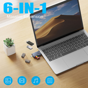 YC-370 <strong>Card</strong> Reader OTG 6 in 1 USB2.0 Plug and Play with Type C/USB/SD/TF <strong>Card</strong> Slot for <strong>Computer</strong> Mobile Phone <strong>Camera</strong> - Product Image 6