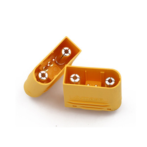 Amass XT120 (2 + 2) 60A büyük akım Lipo pil konektörü erkek kadın kılıflı fiş için sinyal Pin ile RC İha FPV Drone - Product Image 5