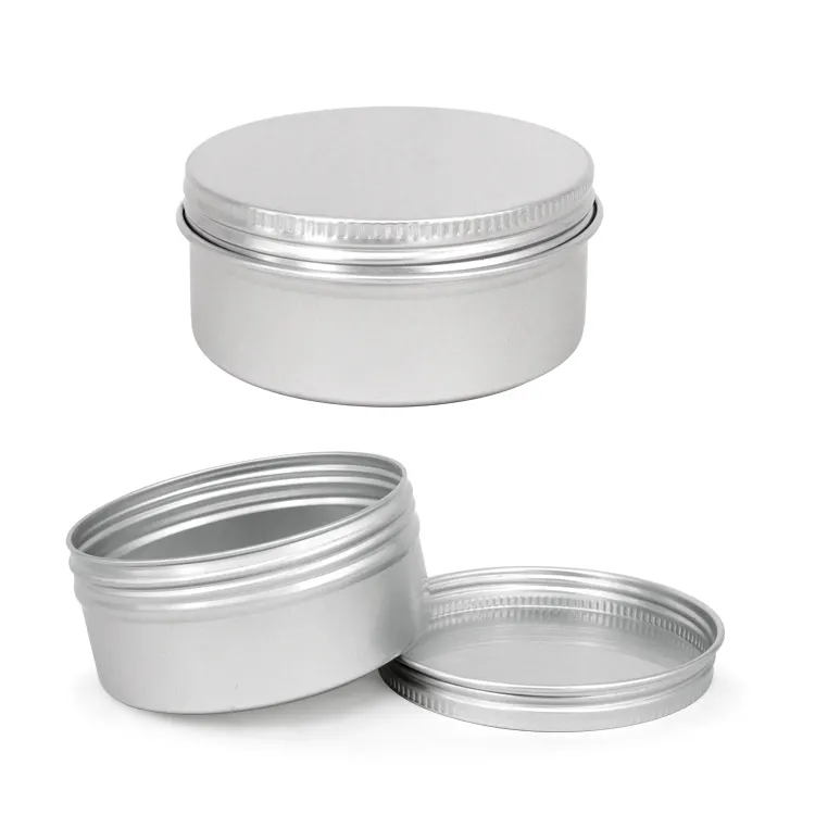 Caja de aluminio personalizada multiespecificación Caja de lata redonda personalizada al por mayor Muestra cosmética redonda Contenedor de metal