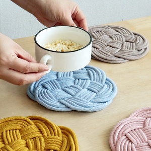 定制手工乡村风格家庭餐桌，带板垫隔热垫 - Product Image 3