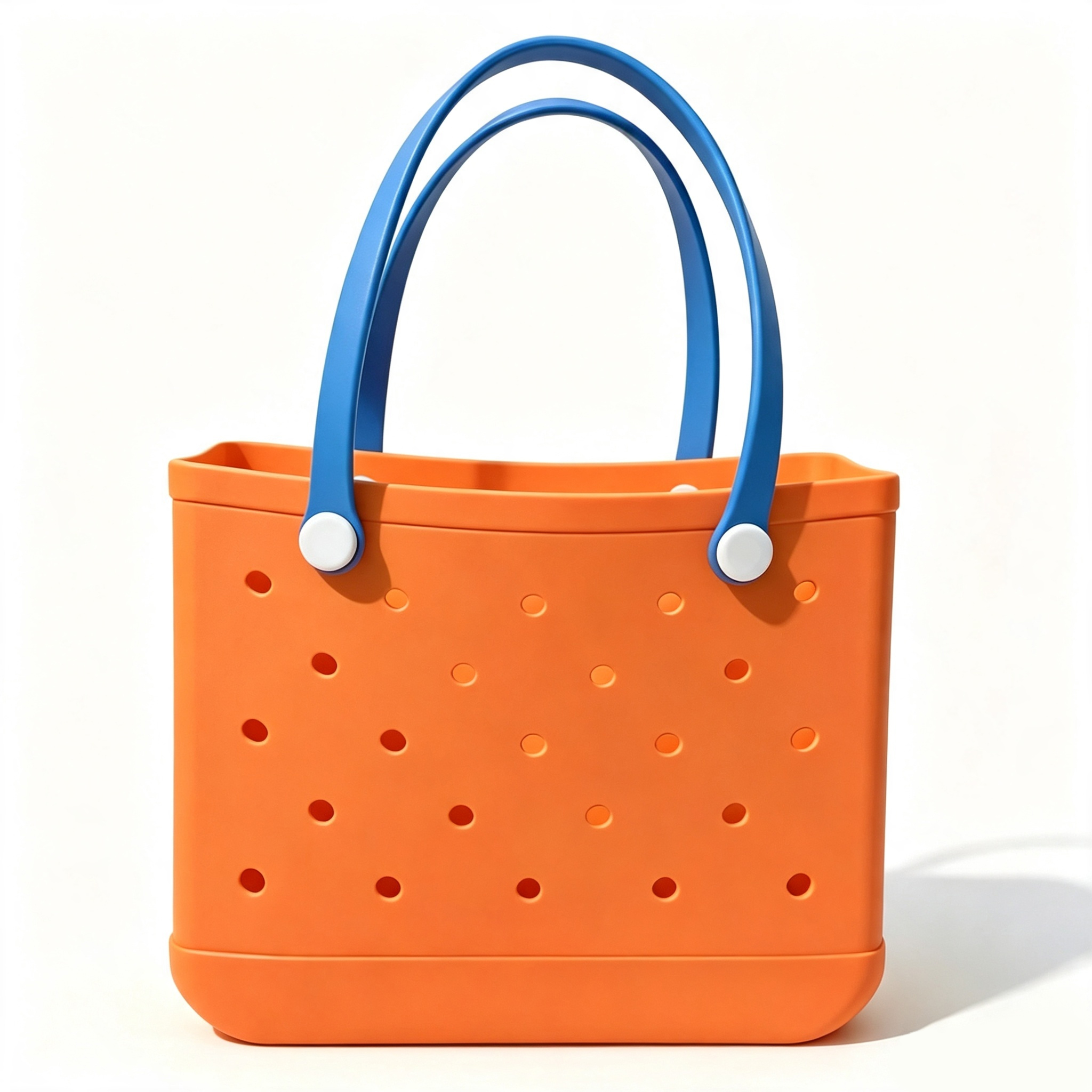 Orange and blue shoulder strap